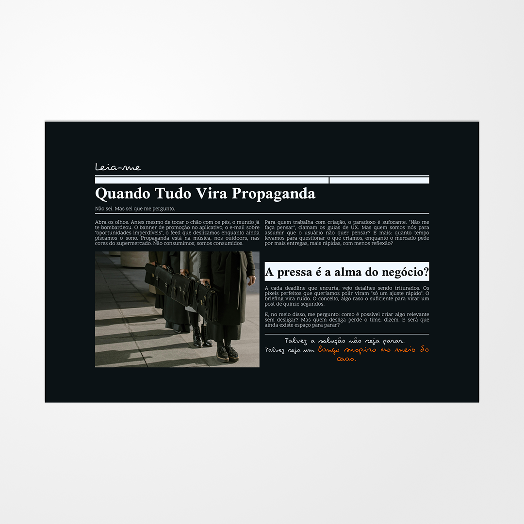 Estruturar o layout de um artigo online de forma a prender a atenção do leitor e evitar a 