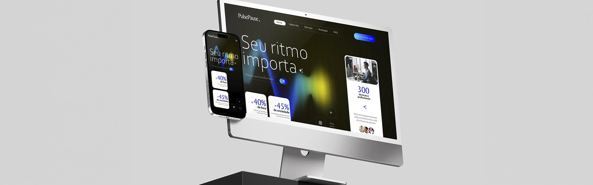 Detalhe em tela cheia do projeto